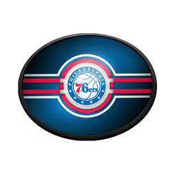 Philadelphia 76ers: Oval Slimline Lighted Wall Sign