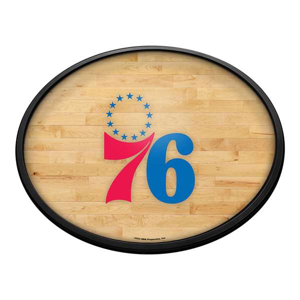 Philadelphia 76ers: Oval Slimline Lighted Wall Sign