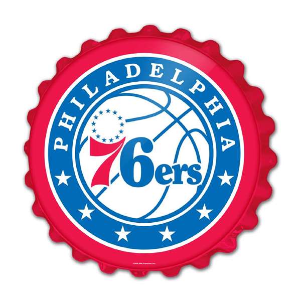 Philadelphia 76ers: Bottle Cap Wall Sign