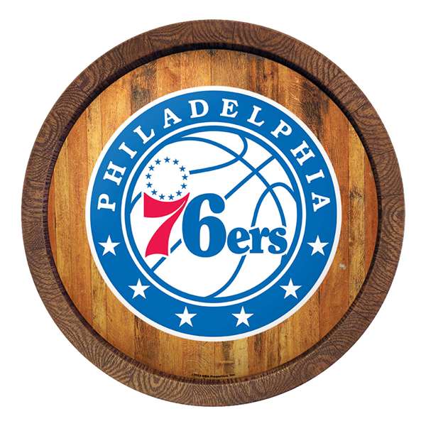 Philadelphia 76ers: Logo - "Faux" Barrel Top Sign