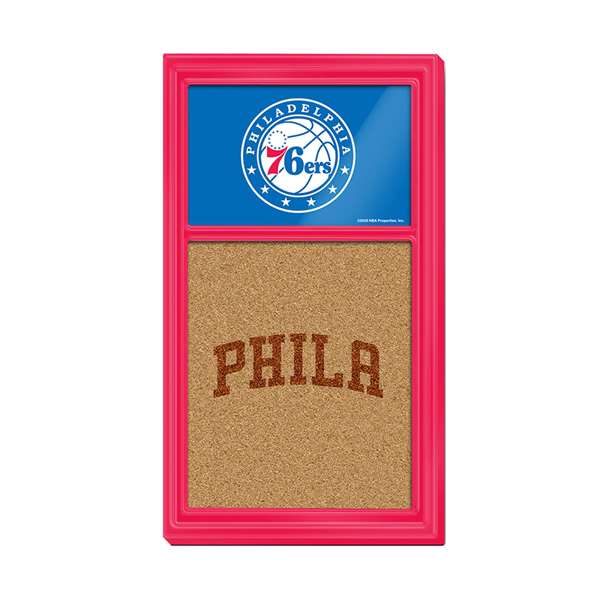 Philadelphia 76ers: Dual Logo - Cork Note Board
