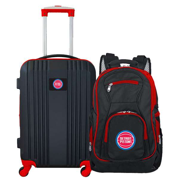 Detroit Pistons  Premium 2-Piece Backpack & Carry-On Set L108