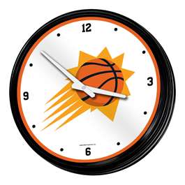 Phoenix Suns: Retro Lighted Wall Clock