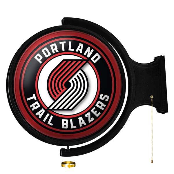 Portland Trail Blazers: Original Round Rotating Lighted Wall Sign    