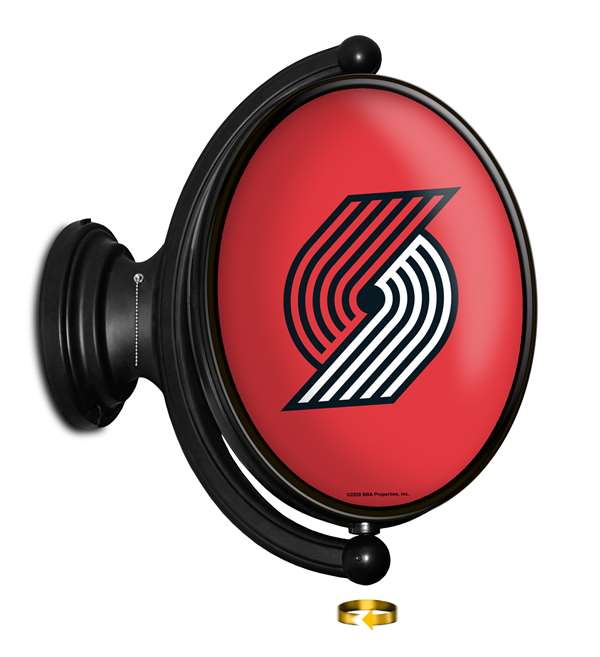 Portland Trail Blazers: Original Oval Rotating Lighted Wall Sign