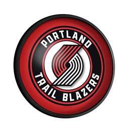 Portland Trail Blazers: Round Slimline Lighted Wall Sign