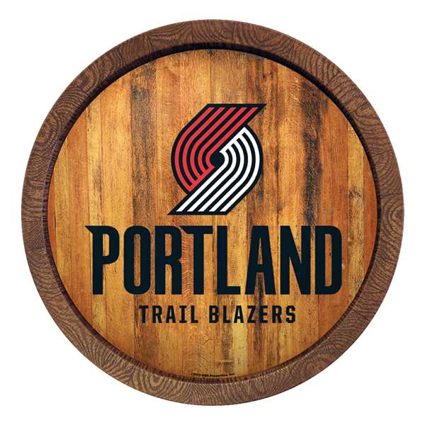 Portland Trail Blazers: Logo - "Faux" Barrel Top Sign