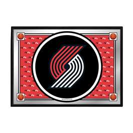 Portland Trail Blazers: Team Spirit - Framed Mirrored Wall Sign