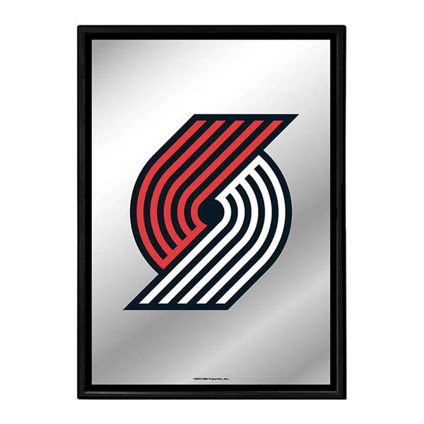 Portland Trail Blazers: Framed Mirrored Wall Sign