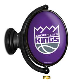 Sacramento Kings: Original Oval Rotating Lighted Wall Sign