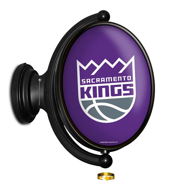 Sacramento Kings: Original Oval Rotating Lighted Wall Sign
