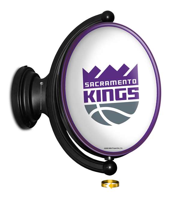 Sacramento Kings: Original Oval Rotating Lighted Wall Sign