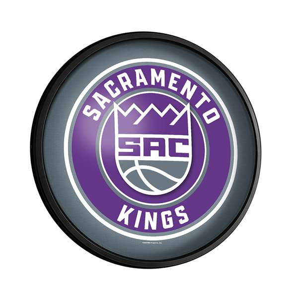 Sacramento Kings: Round Slimline Lighted Wall Sign