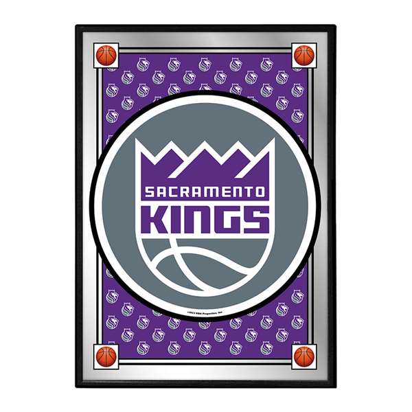 Sacramento Kings: Team Spirit - Framed Mirrored Wall Sign