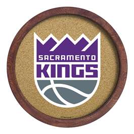 Sacramento Kings: "Faux" Barrel Framed Cork Board