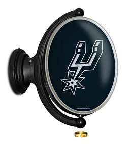 San Antonio Spurs: Original Oval Rotating Lighted Wall Sign