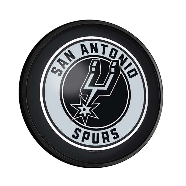 San Antonio Spurs: Round Slimline Lighted Wall Sign