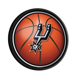 San Antonio Spurs: Basketball - Round Slimline Lighted Wall Sign