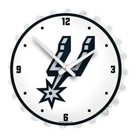 San Antonio Spurs: Bottle Cap Lighted Wall Clock