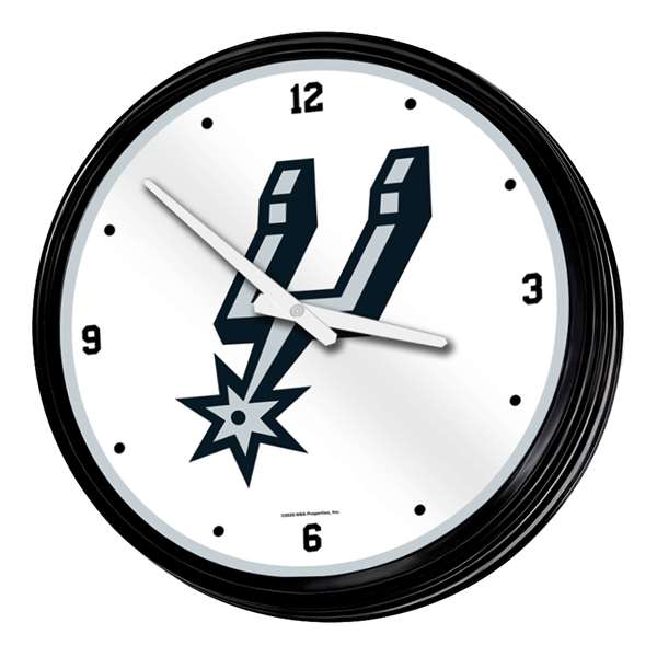 San Antonio Spurs: Retro Lighted Wall Clock