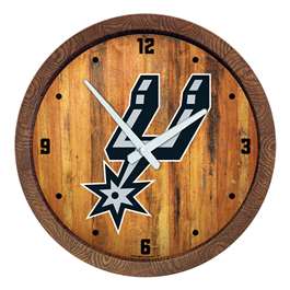 San Antonio Spurs: "Faux" Barrel Top Clock