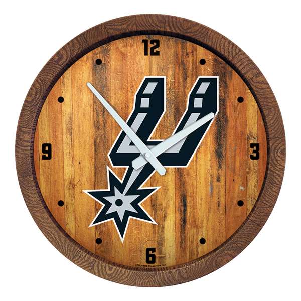 San Antonio Spurs: "Faux" Barrel Top Clock
