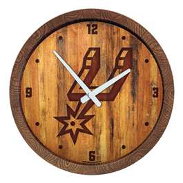 San Antonio Spurs: "Faux" Barrel Top Clock