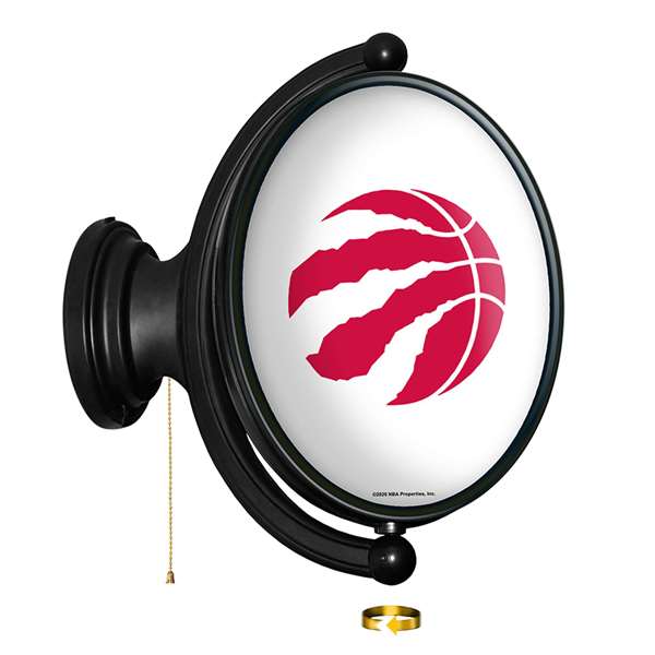 Toronto Raptors: Original Oval Rotating Lighted Wall Sign