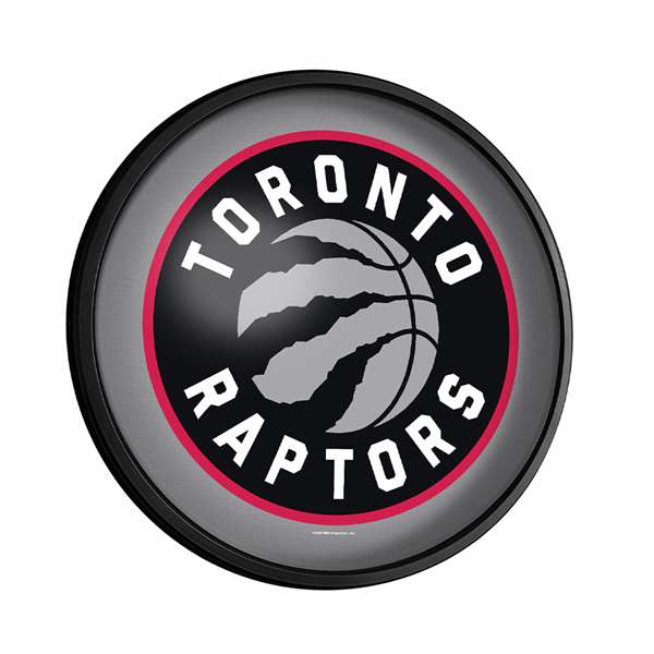 Toronto Raptors: Round Slimline Lighted Wall Sign