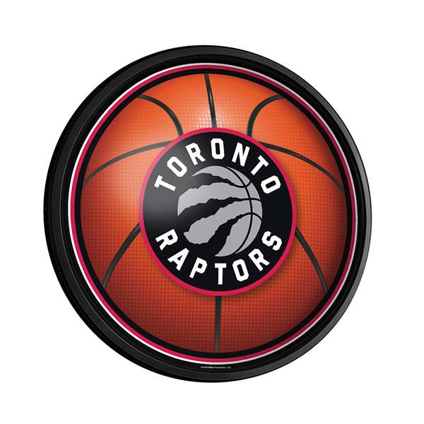 Toronto Raptors: Basketball - Round Slimline Lighted Wall Sign