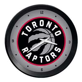 Toronto Raptors: Ribbed Frame Wall Clock