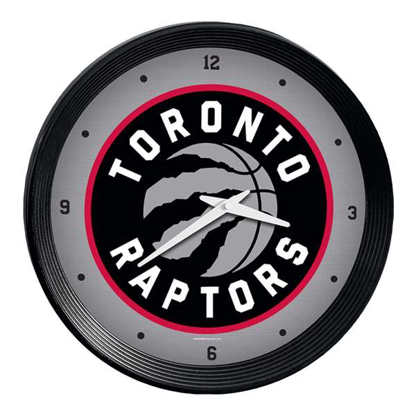 Toronto Raptors: Ribbed Frame Wall Clock