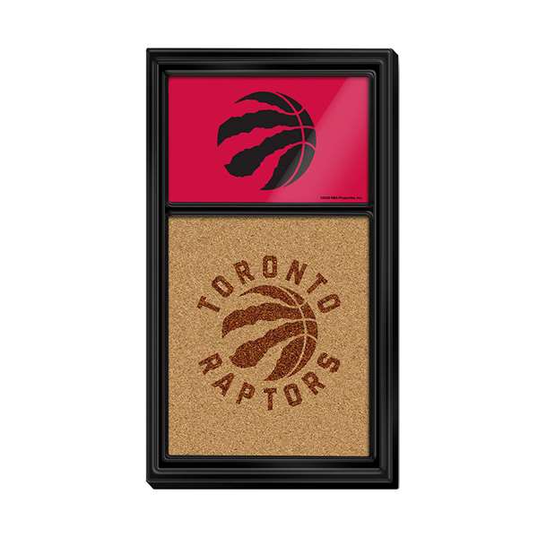 Toronto Raptors: Dual Logo - Cork Note Board