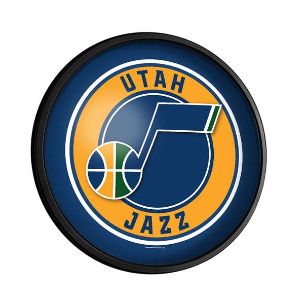 Utah Jazz: Round Slimline Lighted Wall Sign