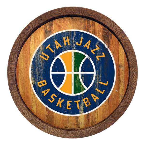 Utah Jazz: Logo - "Faux" Barrel Top Sign
