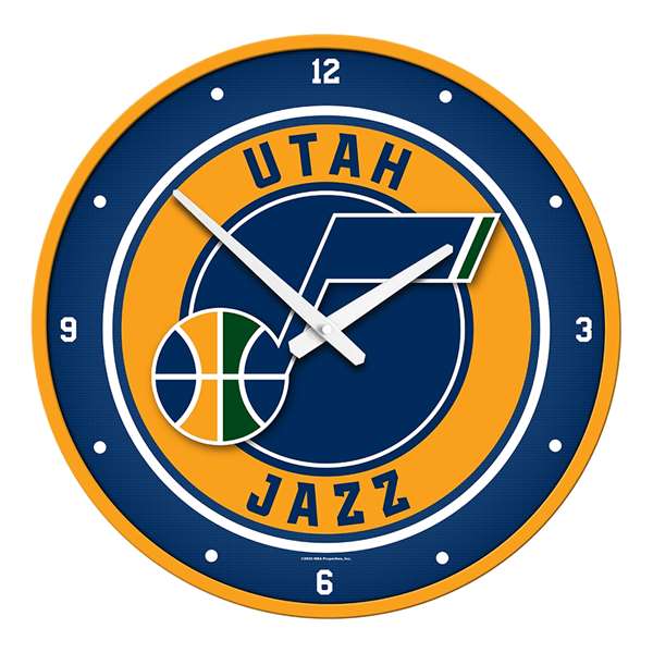 Utah Jazz: Modern Disc Wall Clock