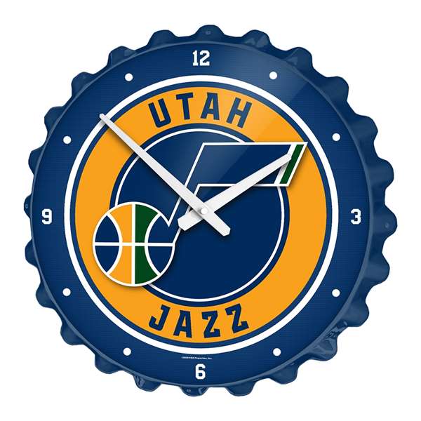 Utah Jazz: Bottle Cap Wall Clock