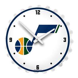 Utah Jazz: Bottle Cap Lighted Wall Clock