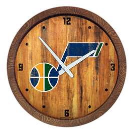 Utah Jazz: "Faux" Barrel Top Clock