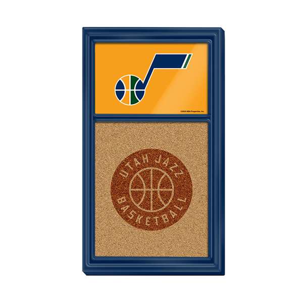 Utah Jazz: Dual Logo - Cork Note Board