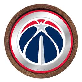 Washington Wizards: "Faux" Barrel Top Mirrored Wall Sign