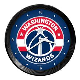 Washington Wizards: Ribbed Frame Wall Clock