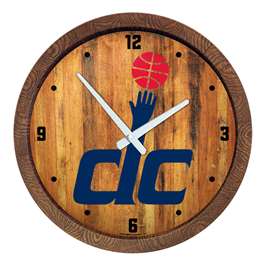 Washington Wizards: Logo - "Faux" Barrel Top Clock