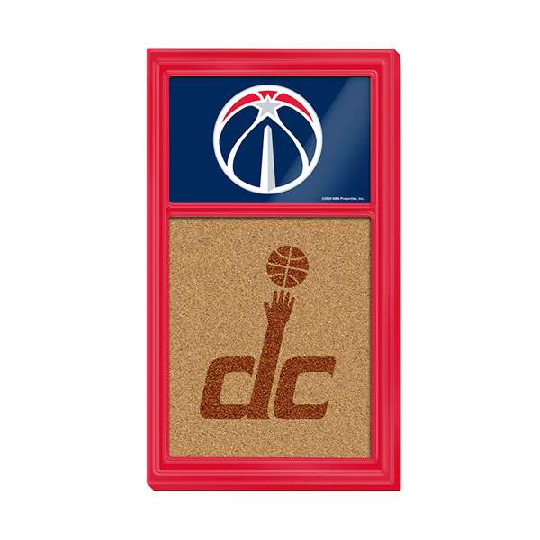 Washington Wizards: Dual Logo - Cork Note Board