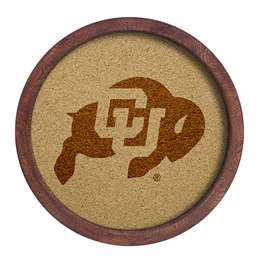 Colorado Buffaloes: "Faux" Barrel Framed Cork Board  