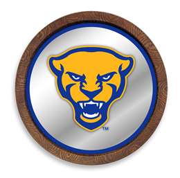 Pitt Panthers Mascot - "Faux" Barrel Top Mirrored Wall Sign  