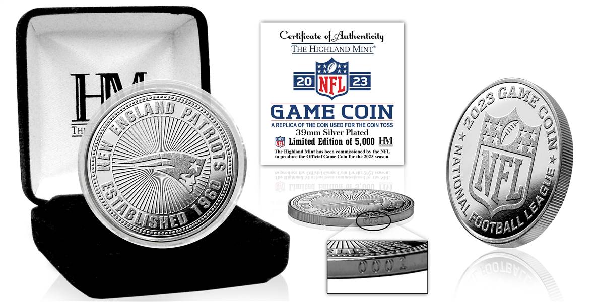 New England Patriots 2023 NFL Game Flip Coin    