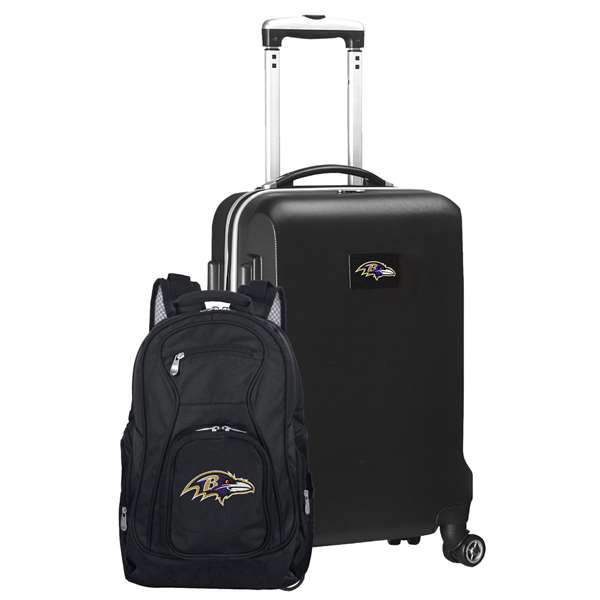 Baltimore Ravens  Deluxe 2 Piece Backpack & Carry-On Set L104