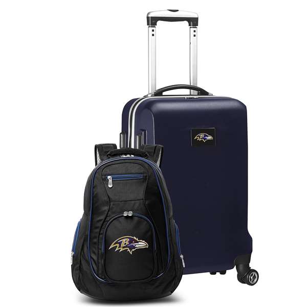 Baltimore Ravens  Deluxe 2 Piece Backpack & Carry-On Set L104