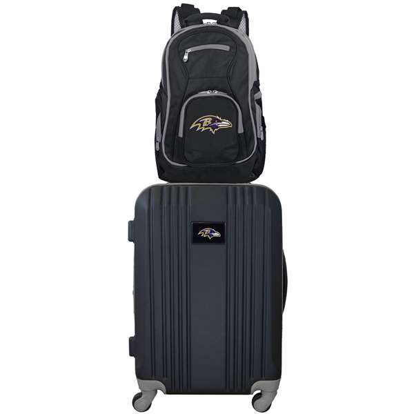Baltimore Ravens  Premium 2-Piece Backpack & Carry-On Set L108